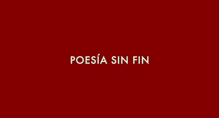 Title screen of Poesía sin fin