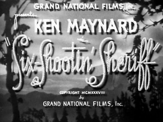 Title screen of Six-Shootin' Sheriff
