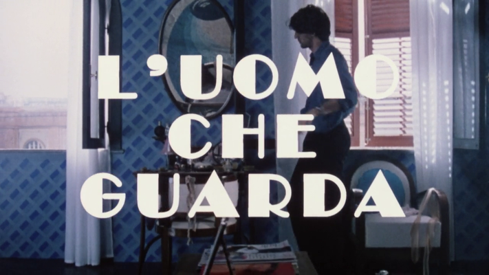 Title screen of L'uomo che guarda