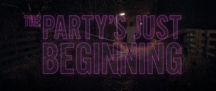 Title screen of The Party's Just Beginning