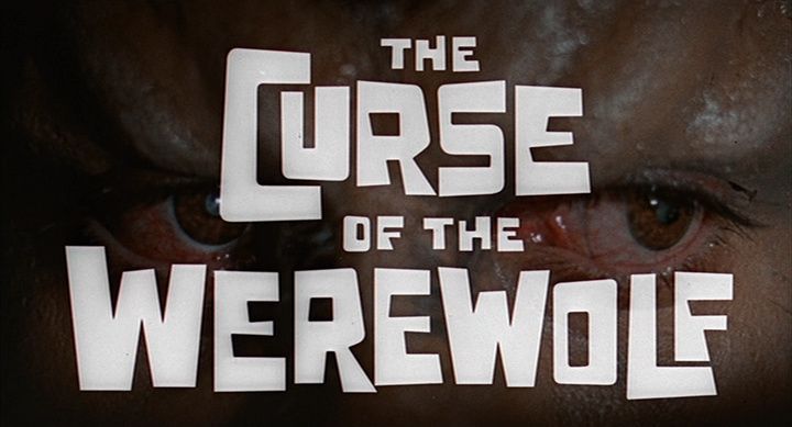 Title screen of The Curse of the Werewolf