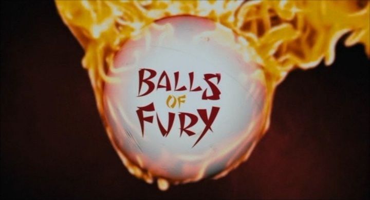 Title screen of Balls of Fury