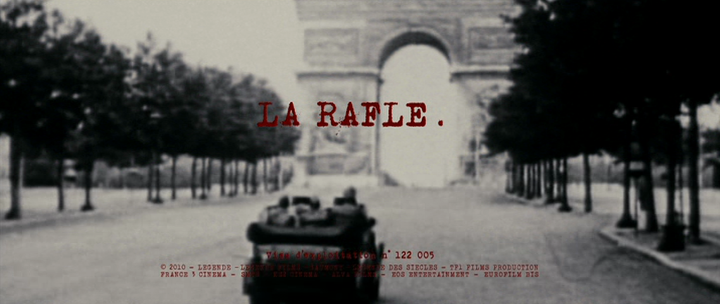 Title screen of La rafle.