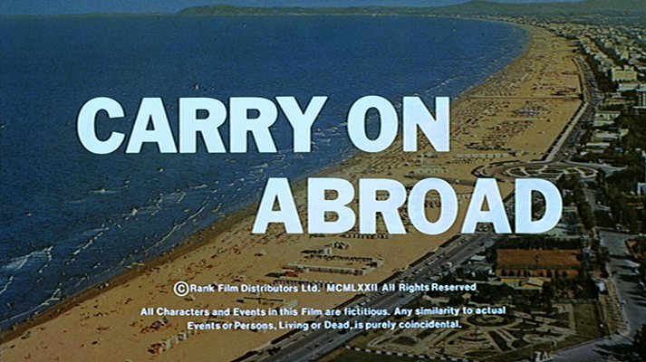 Title screen of Carry on Abroad