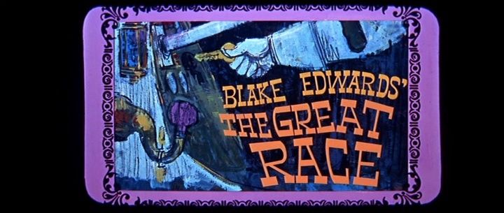 Title screen of The Great Race