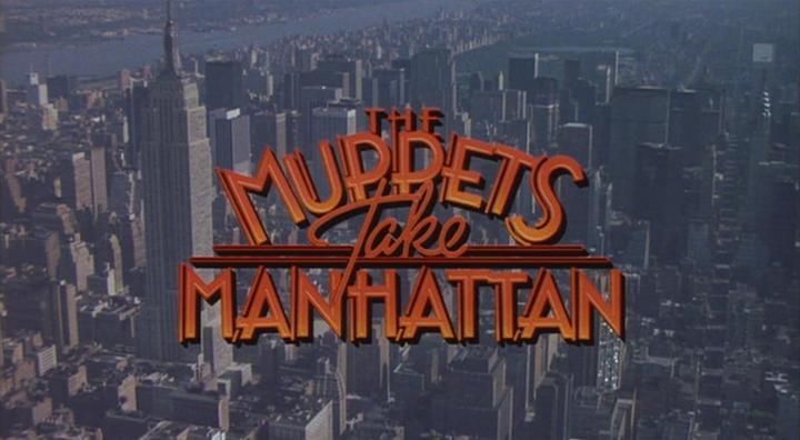 Title screen of The Muppets Take Manhattan