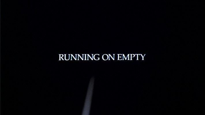 Title screen of Running on Empty