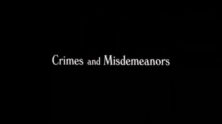 Title screen of Crimes and Misdemeanors