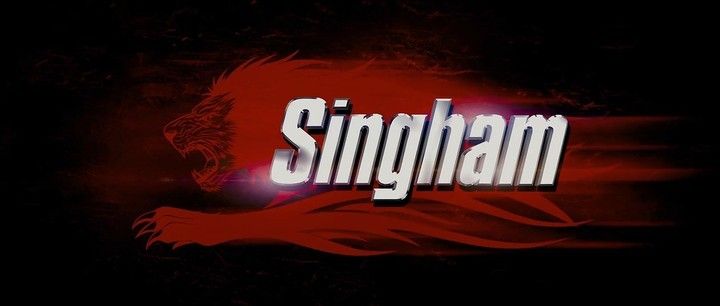 Title screen of Singham