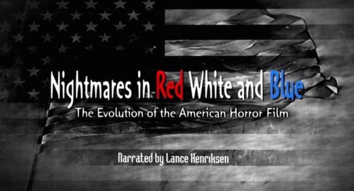 Title screen of Nightmares in Red, White and Blue
