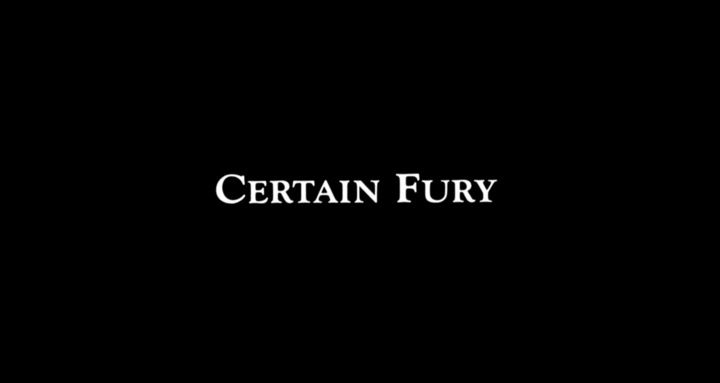 Title screen of Certain Fury