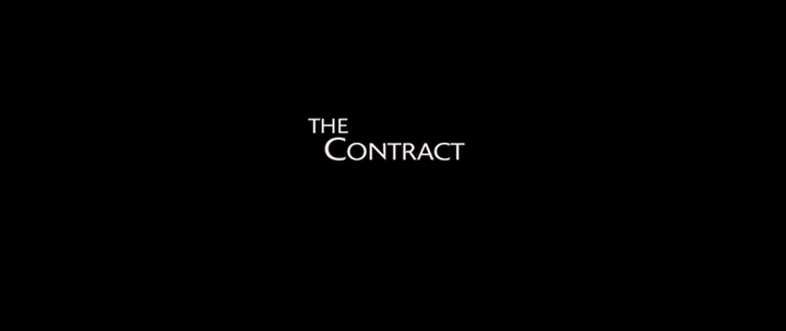 Title screen of The Contract