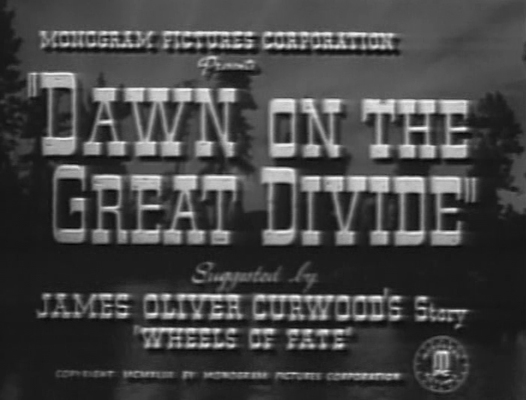 Title screen of Dawn on the Great Divide