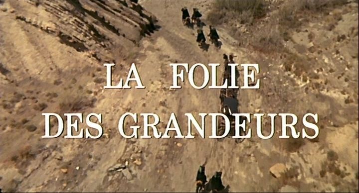 Title screen of La folie des grandeurs
