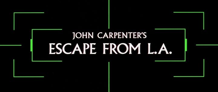 Title screen of Escape from L.A.