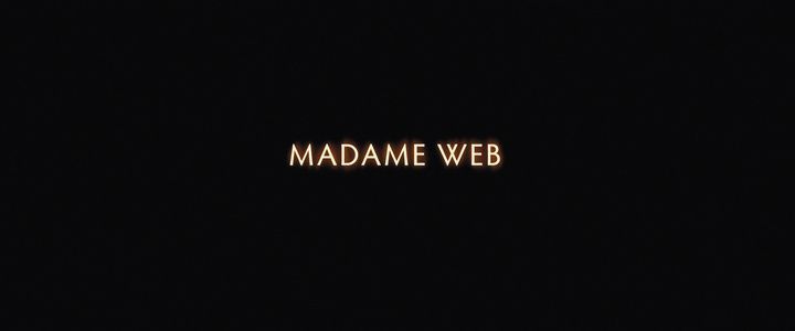 Title screen of Madame Web