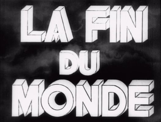 Title screen of La fin du monde