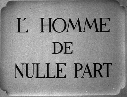 Title screen of L'homme de nulle part