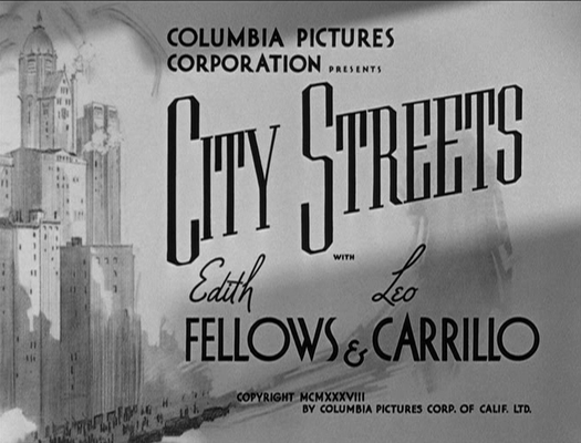 Title screen of City Streets