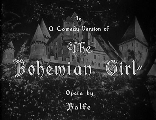 Title screen of The Bohemian Girl