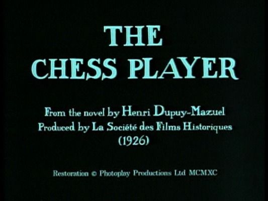Title screen of Le joueur d'échecs
