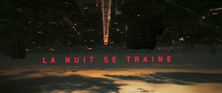 Title screen of La nuit se traîne