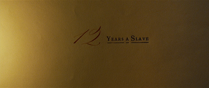 Title screen of 12 Years a Slave