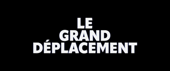 Title screen of Le grand déplacement